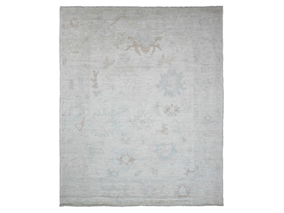 Oushak Oushak hand-knotted wool rug in Gray, 7'11" x 9'7" — SKU O089766