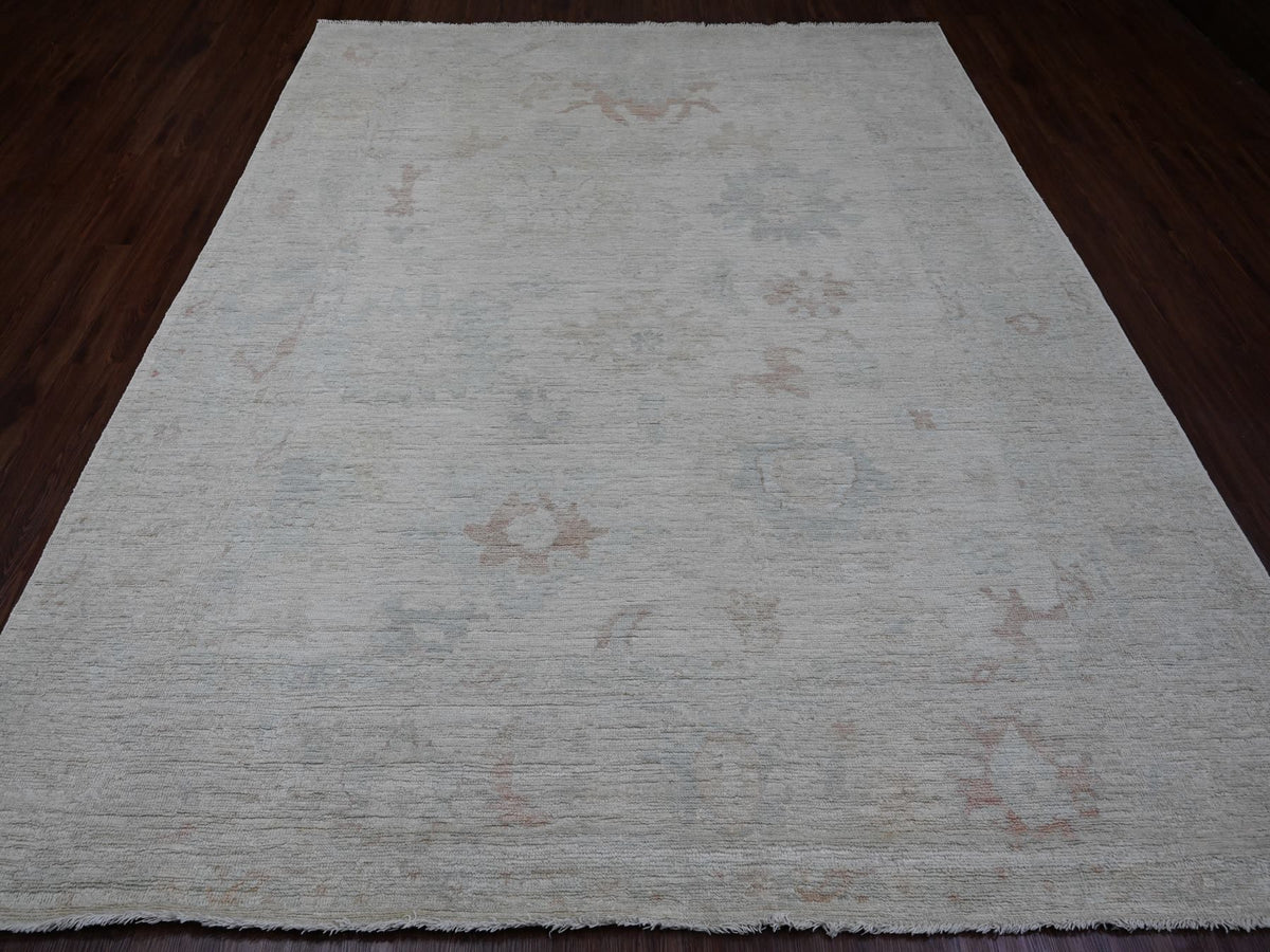 Oushak Oushak hand-knotted wool rug in Gray, 7'11" x 9'7" — SKU O089766 (view 2)