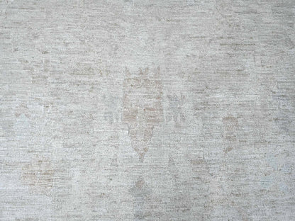 Grey 7'8" x 14'10" Oushak And Peshawar Hand knotted Wool Rug - Sku: O089768