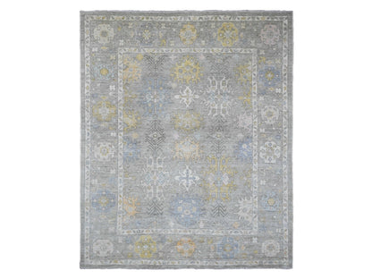 Oushak Oushak hand-knotted wool rug in Gray, 8' x 9'7" — SKU O089769
