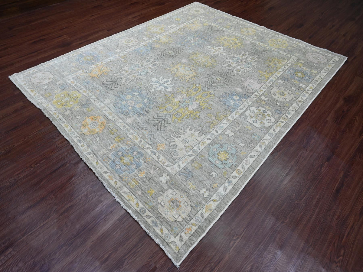 Oushak Oushak hand-knotted wool rug in Gray, 8' x 9'7" — SKU O089769 (view 3)