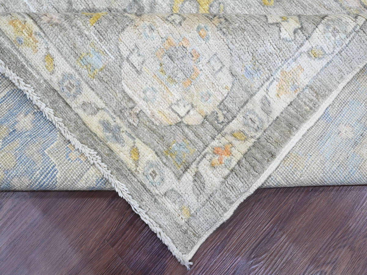 Oushak Oushak hand-knotted wool rug in Gray, 8' x 9'7" — SKU O089769 (view 6)
