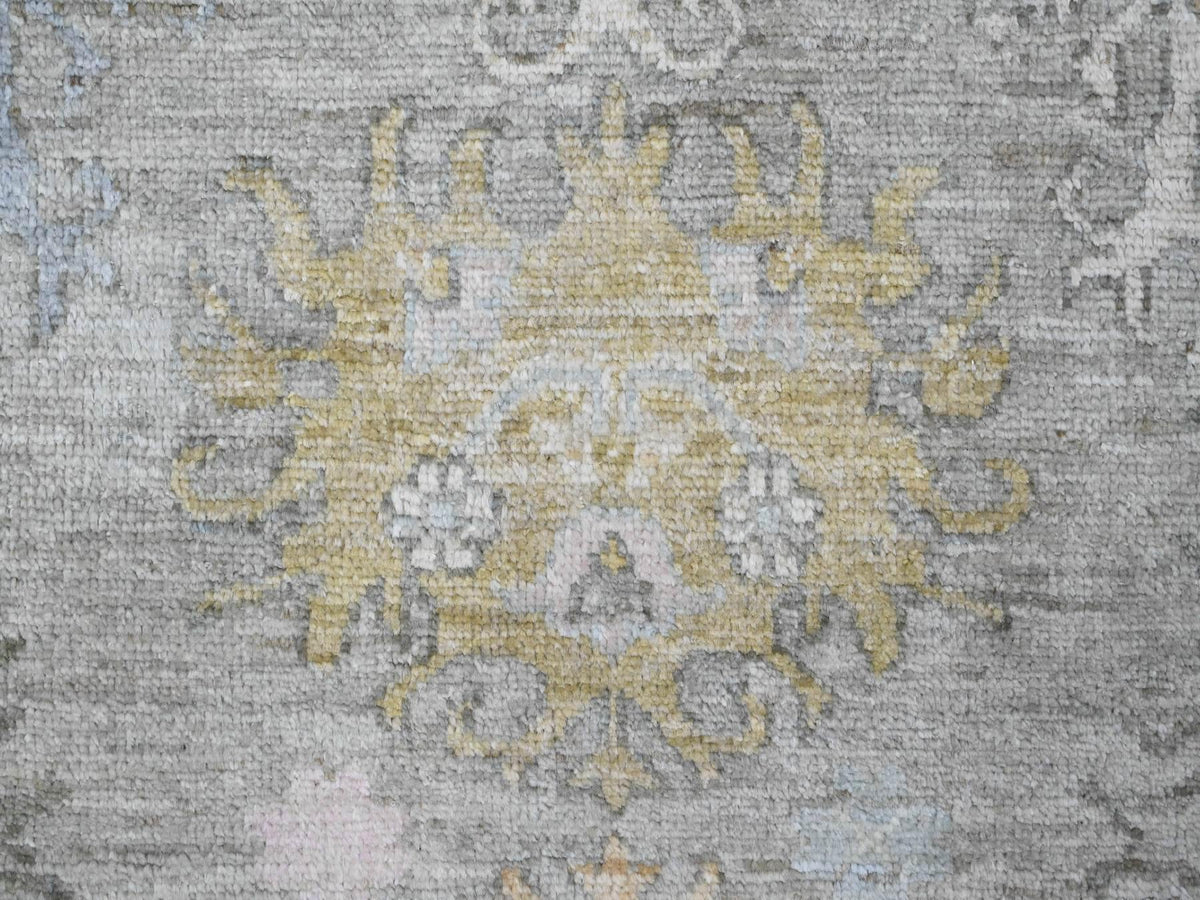 Oushak Oushak hand-knotted wool rug in Gray, 8' x 9'7" — SKU O089769 (view 8)