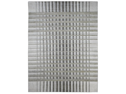 Brown 8'8" x 11'8" Modern / Contemporary Hand knotted Wool Rug - Sku: O089774