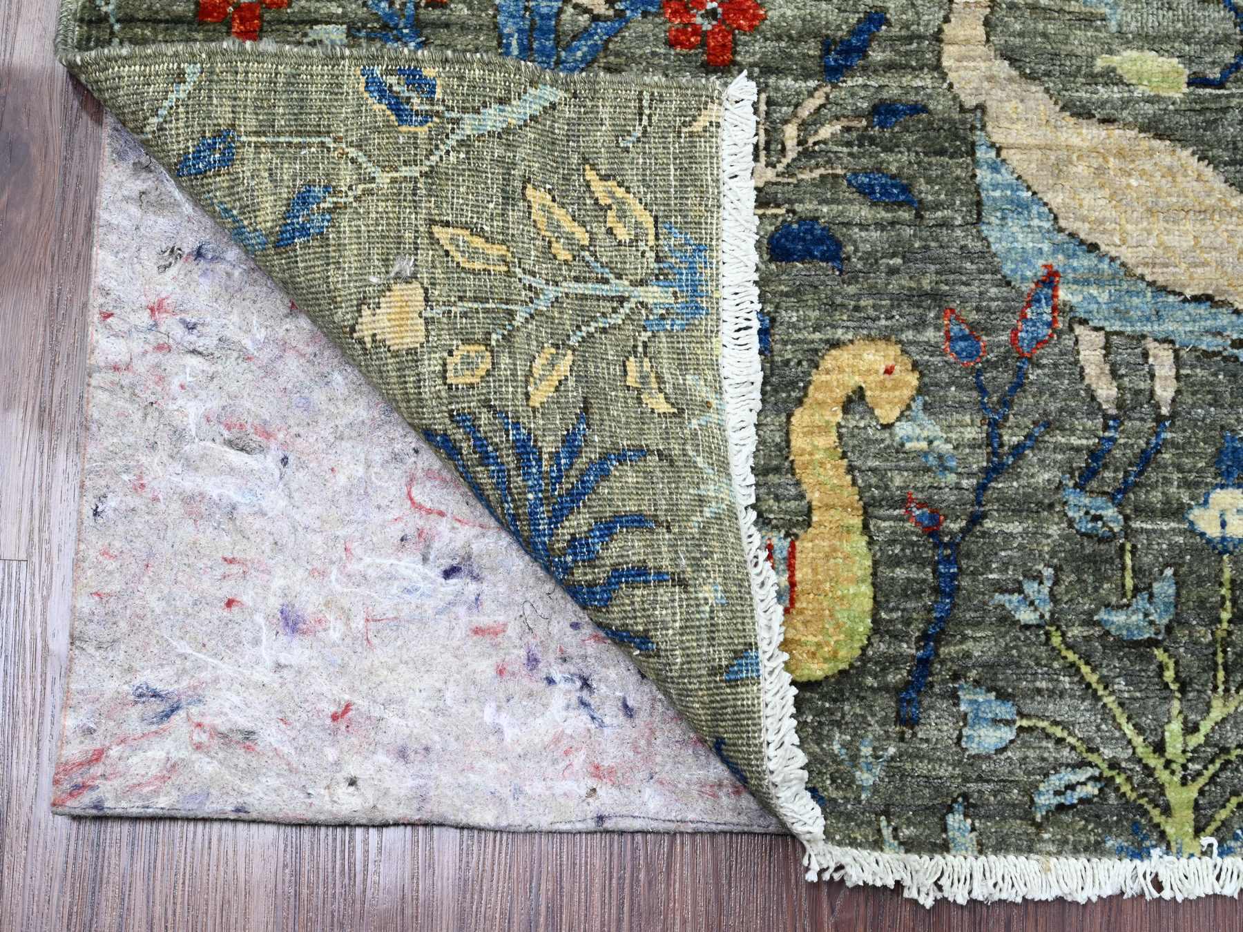 Peshawar Oushak hand-knotted wool rug in Gray, 5' x 6'9" — SKU O089790 (view 2)
