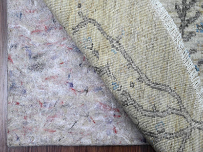 Peshawar Oushak hand-knotted wool rug in Gray, 7'11" x 8' — SKU O089797 (view 4)