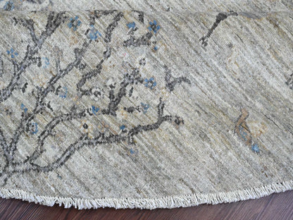 Peshawar Oushak hand-knotted wool rug in Gray, 7'11" x 8' — SKU O089797 (view 6)
