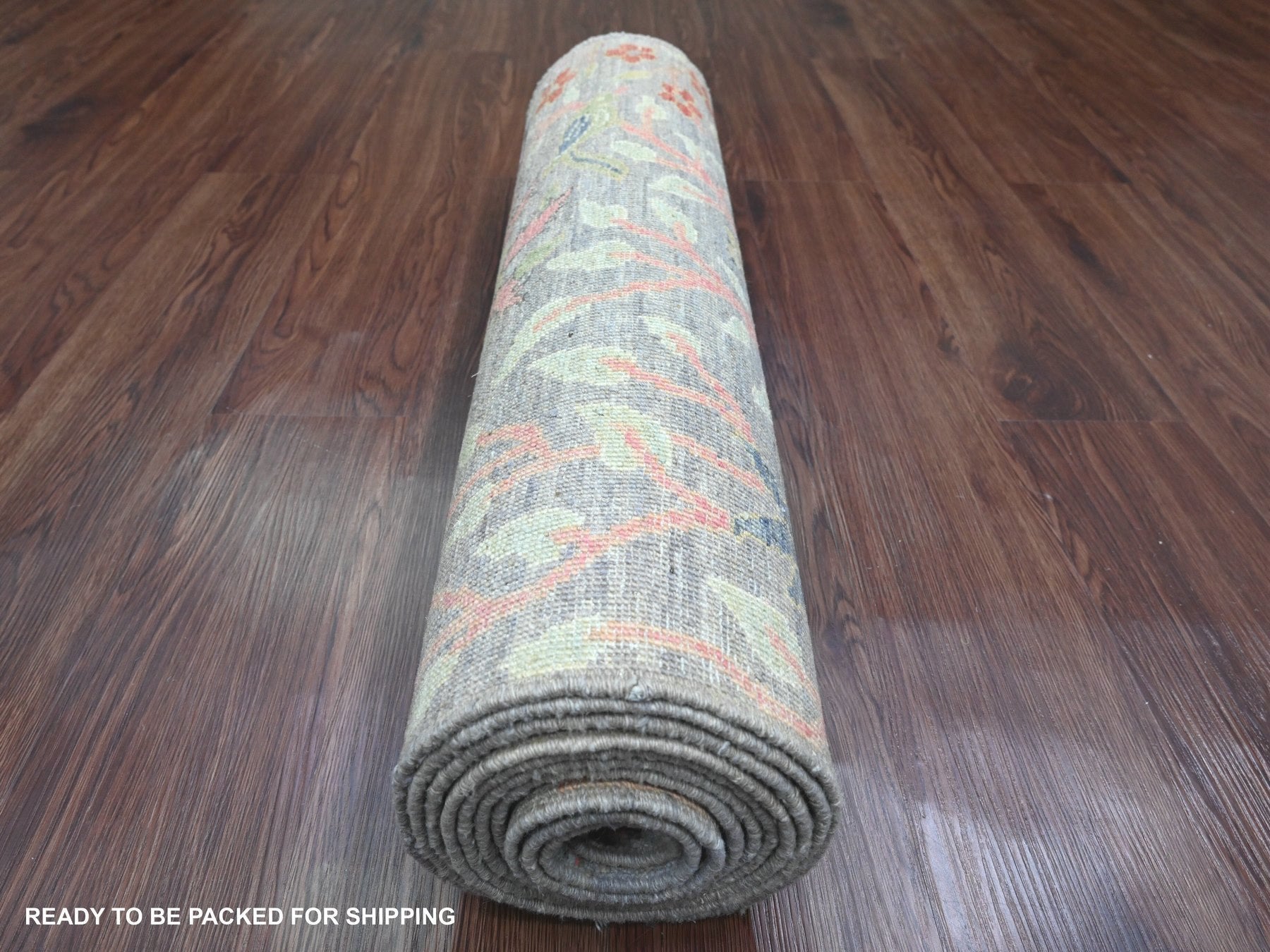 Peshawar Oushak hand-knotted wool runner in Gray, 2'7" x 11'8" — SKU O089839 (view 4)