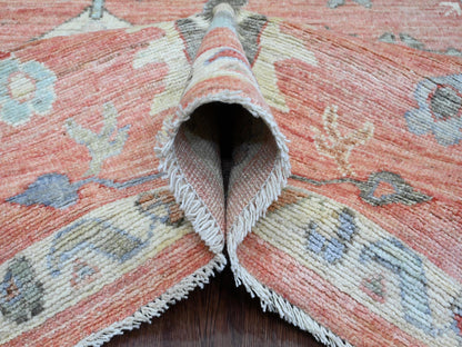 Oushak Oushak hand-knotted wool rug in Red, 8'11" x 11'9" — SKU O089869 (view 5)