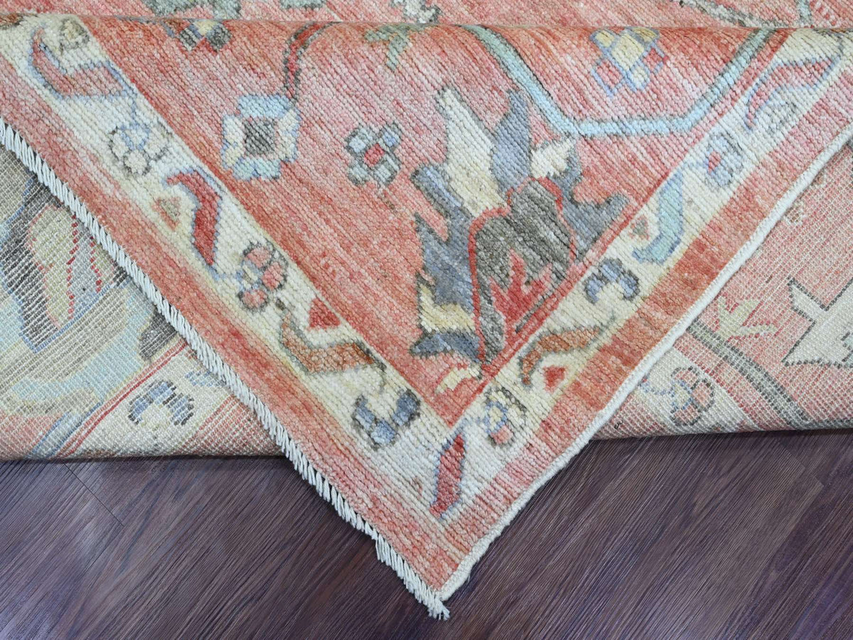 Oushak Oushak hand-knotted wool rug in Red, 8'11" x 11'9" — SKU O089869 (view 6)