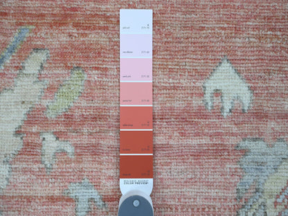 Oushak Oushak hand-knotted wool rug in Red, 8'11" x 11'9" — SKU O089869 (view 7)