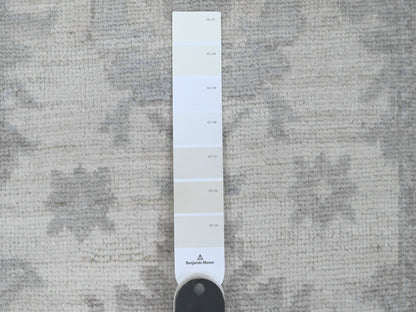 Ivory 2'8" x 6'0" Oushak And Peshawar Hand knotted Wool Rug - Sku: O089876