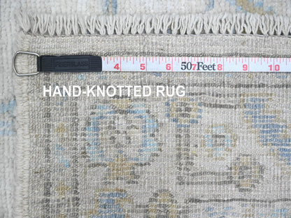 Oushak Oushak hand-knotted wool runner in Ivory, 2'8" x 13'6" — SKU O089892 (view 6)