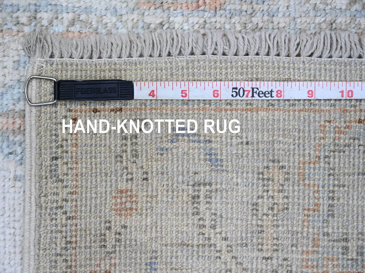 Oushak Oushak hand-knotted wool runner in Gray, 2'8" x 9'8" — SKU O089900 (view 6)