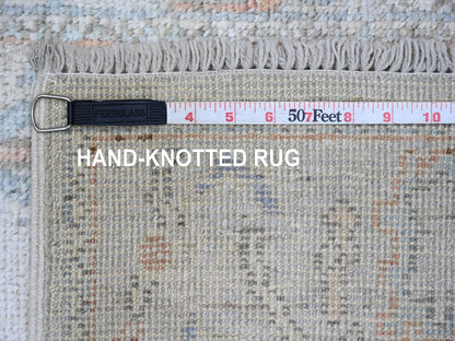 Oushak Oushak hand-knotted wool runner in Gray, 2'8" x 9'8" — SKU O089900 (view 6)