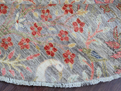 Peshawar Oushak hand-knotted wool rug in Gray, 9'6" x 9'9" — SKU O089909 (view 6)