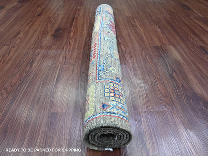 Mahal Oushak hand-knotted wool rug in Gray, 3'1" x 4'11" — SKU O089918 (view 4)