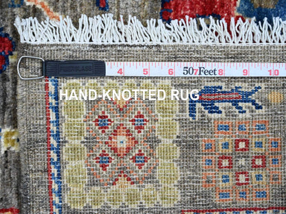 Mahal Oushak hand-knotted wool rug in Gray, 3'1" x 4'11" — SKU O089918 (view 6)