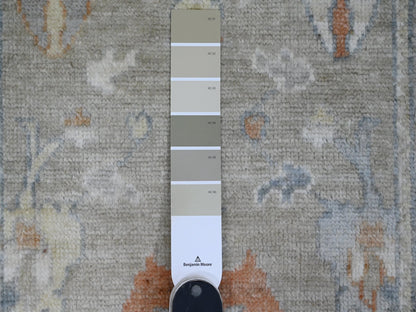 Oushak Oushak hand-knotted wool runner in Gray, 2'8" x 11'8" — SKU O089922 (view 3)