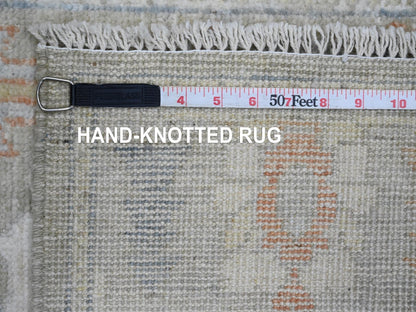 Oushak Oushak hand-knotted wool runner in Gray, 2'8" x 11'8" — SKU O089922 (view 6)