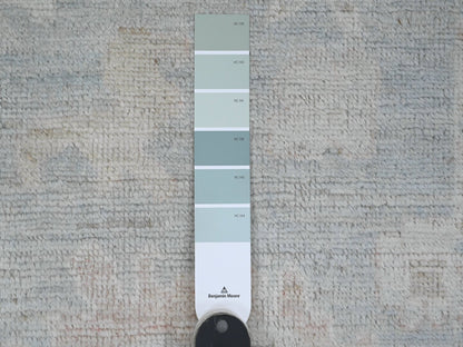 Oushak Oushak hand-knotted wool runner in Gray, 3'1" x 15'6" — SKU O089928 (view 3)