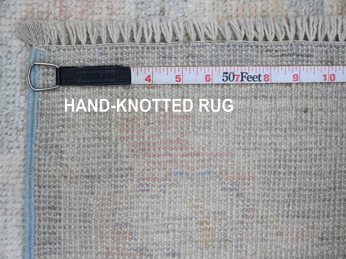 Oushak Oushak hand-knotted wool runner in Gray, 3'1" x 15'6" — SKU O089928 (view 6)