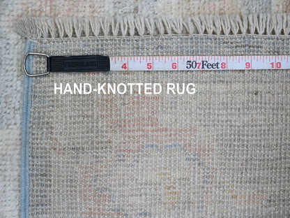 Oushak Oushak hand-knotted wool runner in Gray, 3'1" x 15'6" — SKU O089928 (view 6)