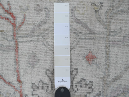 Oushak Oushak hand-knotted wool runner in Ivory, 3' x 22'5" — SKU O089944 (view 3)