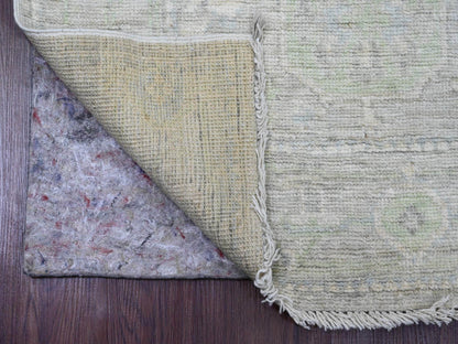 Oushak Oushak hand-knotted wool runner in Gray, 2'9" x 9'7" — SKU O089946 (view 2)