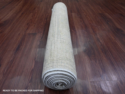 Oushak Oushak hand-knotted wool runner in Gray, 2'9" x 9'7" — SKU O089946 (view 4)