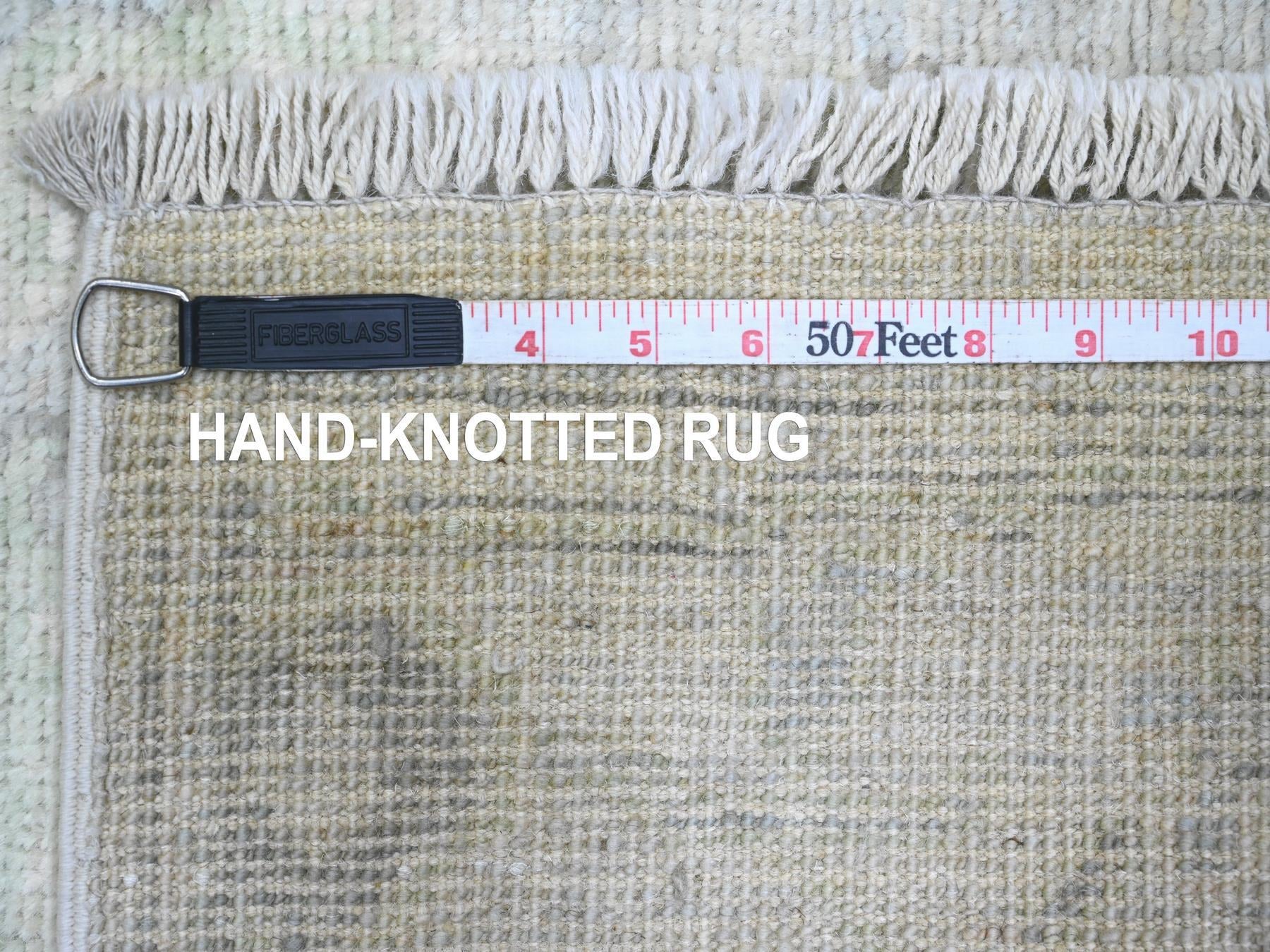 Oushak Oushak hand-knotted wool runner in Gray, 2'9" x 9'7" — SKU O089946 (view 6)