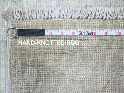 Oushak Oushak hand-knotted wool runner in Gray, 2'9" x 9'7" — SKU O089946 (view 6)
