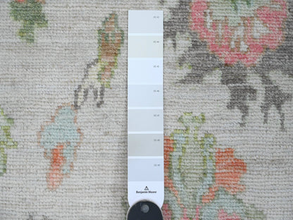 Oushak Oushak hand-knotted wool runner in Ivory, 2'11" x 5'11" — SKU O089949 (view 3)