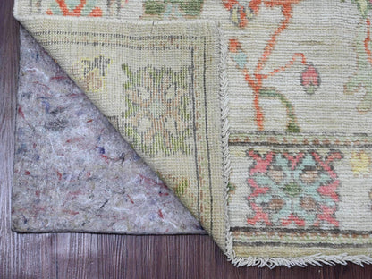 Oushak Oushak hand-knotted wool runner in Gray, 2'9" x 7'11" — SKU O089963 (view 2)