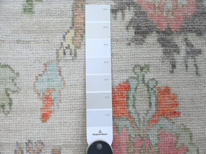 Oushak Oushak hand-knotted wool runner in Gray, 2'9" x 7'11" — SKU O089963 (view 3)