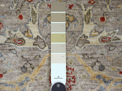 Peshawar Oushak hand-knotted wool rug in Gray, 3'10" x 5'9" — SKU O089971 (view 3)