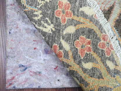 Peshawar Oushak hand-knotted wool rug in Gray, 6' x 6' — SKU O089982 (view 2)
