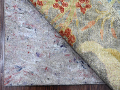 Peshawar Oushak hand-knotted wool rug in Gray, 10' x 10'1" — SKU O089983 (view 4)