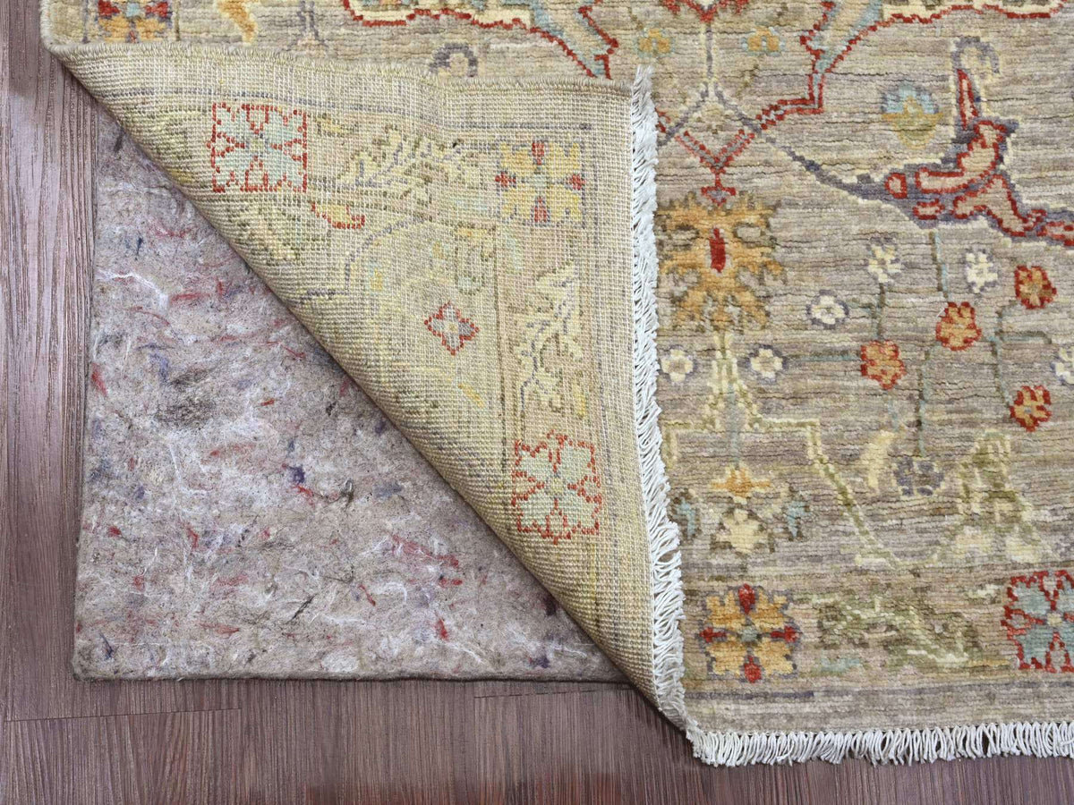 Peshawar Oushak hand-knotted wool runner in Brown, 2'11" x 11'8", SKU O089990 (view 2)