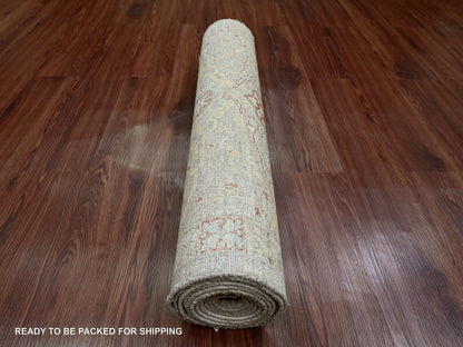 Peshawar Oushak hand-knotted wool runner in Brown, 2'11" x 11'8", SKU O089990 (view 4)