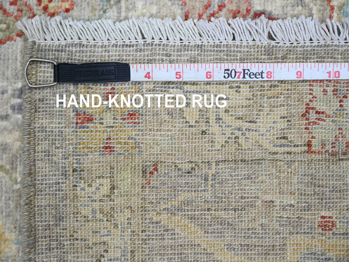 Peshawar Oushak hand-knotted wool runner in Brown, 2'11" x 11'8", SKU O089990 (view 6)