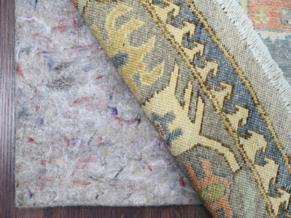 Peshawar Oushak hand-knotted wool rug in Gray, 7'8" x 7'11" — SKU O089997 (view 4)
