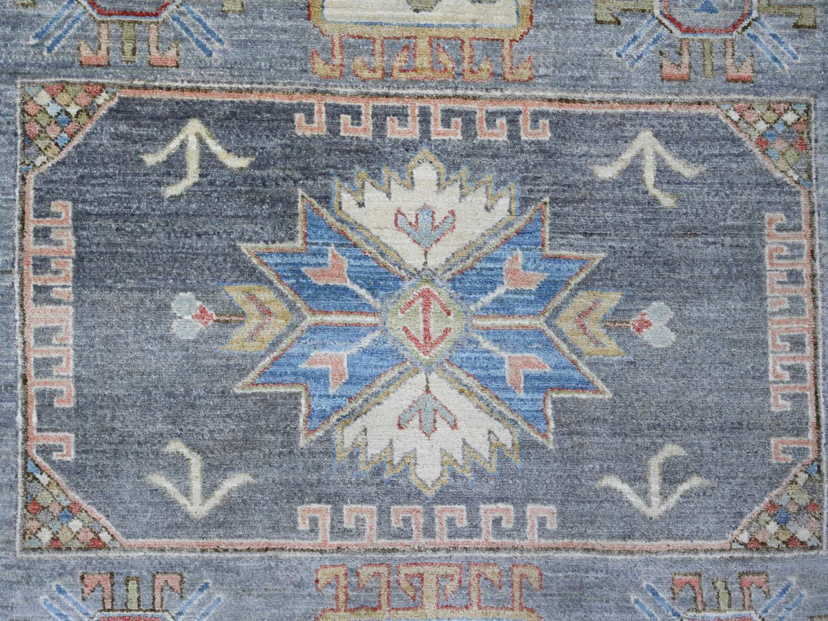 Peshawar Oushak hand-knotted wool rug in Gray, 7'8" x 7'11" — SKU O089997 (view 8)