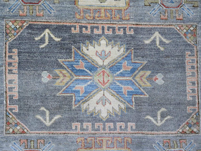 Peshawar Oushak hand-knotted wool rug in Gray, 7'8" x 7'11" — SKU O089997 (view 8)