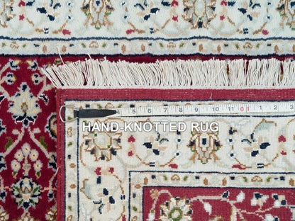 Red 2'9" x 8'2" Traditional Hand knotted Wool Rug - Sku: O090022
