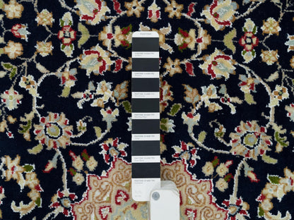 Blue 2'8" x 15'10" Fine Oriental Hand knotted Wool Rug - Sku: O090034