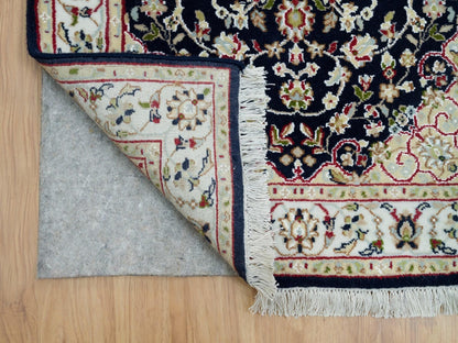 Blue 2'8" x 18'5" Fine Oriental Hand knotted Wool Rug - Sku: O090065