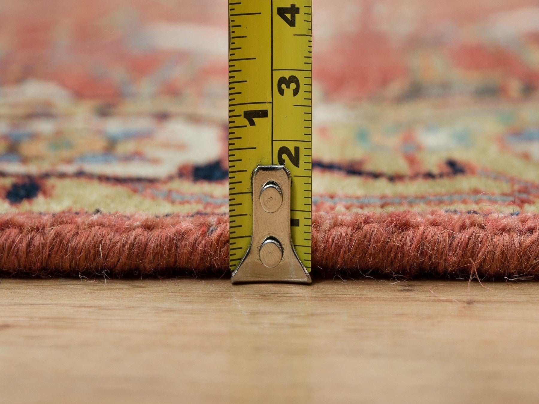 Heriz Heriz hand-knotted wool runner in Red & Gold, 2'6" x 20' — SKU O090093 (view 7)