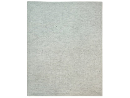 Flat-Weave hand-knotted wool rug in Gray, 12' x 14'10" — SKU O090120