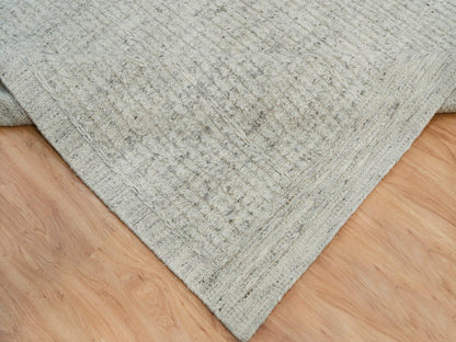 Flat-Weave hand-knotted wool rug in Gray, 12' x 14'10" — SKU O090120 (view 6)